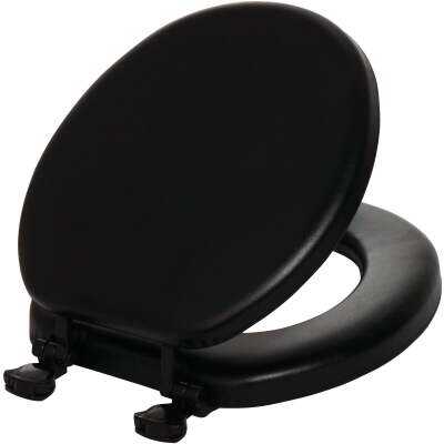 Mayfair by Bemis Round Closed Front Premium Soft Black Toilet Seat