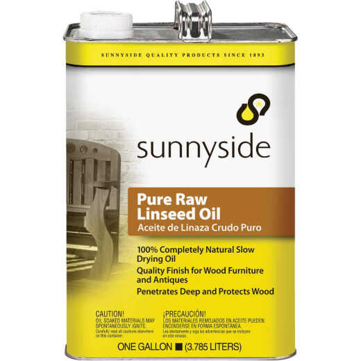 Sunnyside Pure Raw Linseed Oil, 1 Gal.